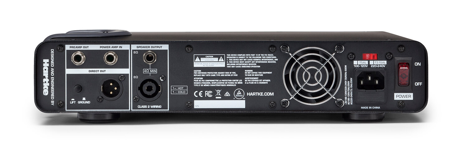 Hartke TX600 Bass Amplifier back