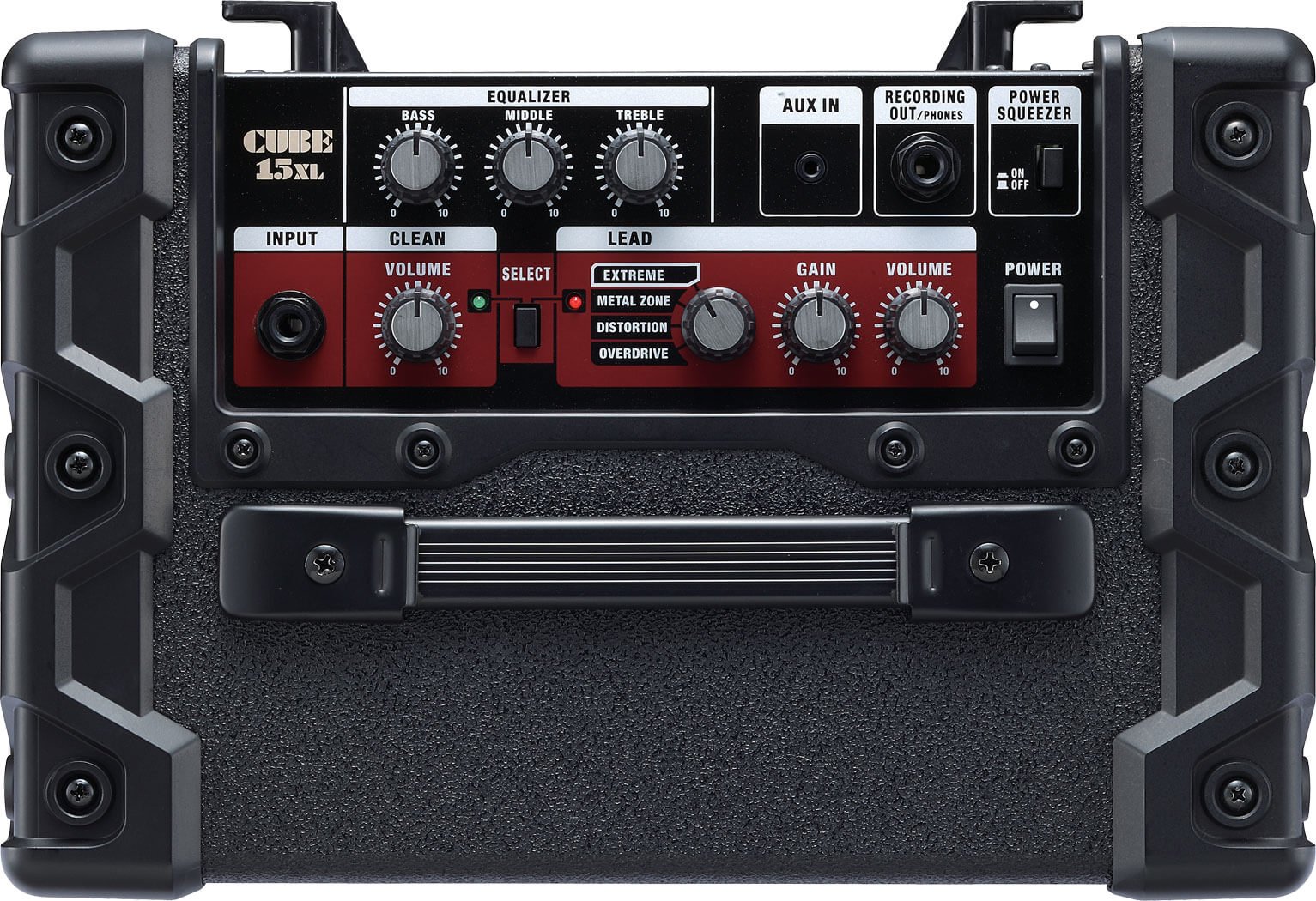 Roland CUBE 15XL Guitar Amplifier Mini Amp top view