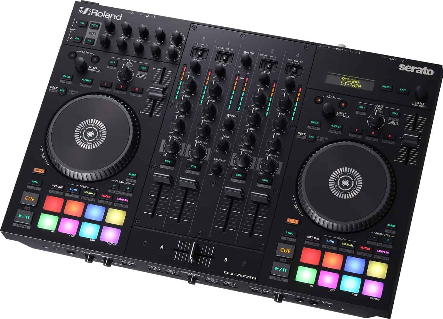 Roland DJ 707M DJ Controller top views