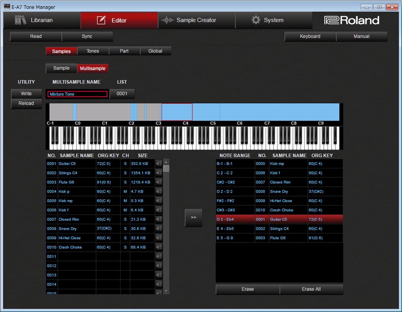 Roland E A7 61 key Expandable Arranger Keyboard 5