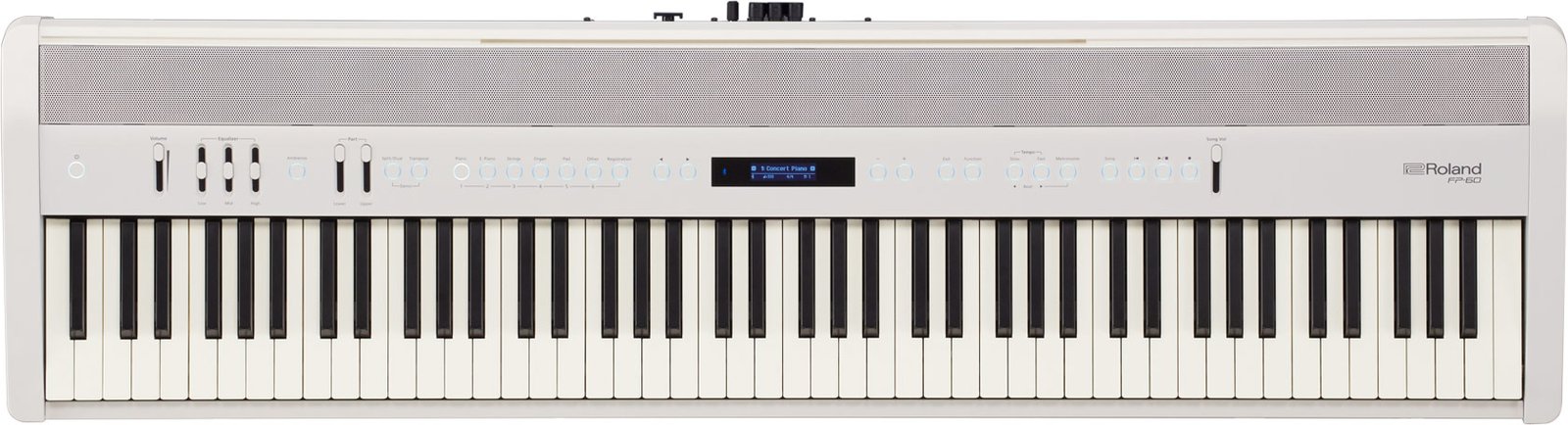 Roland FP 60 Digital Piano white front