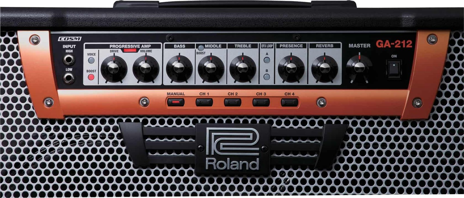 Roland GA 212 Guitar Amplifier buttons