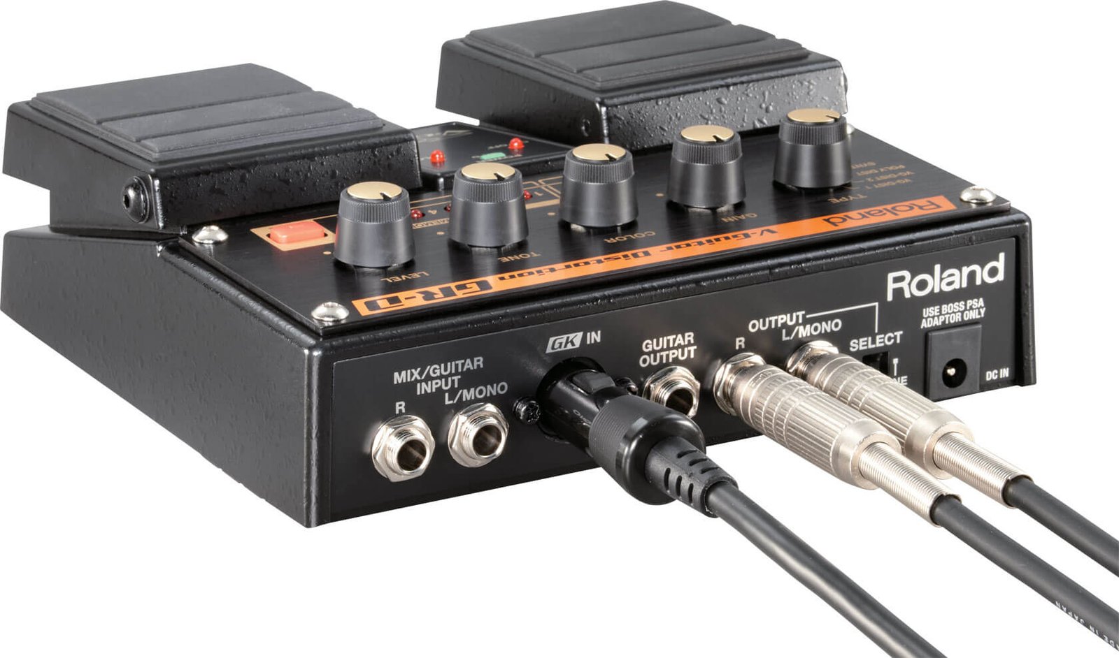 Roland GR D V Guitar Distortion Pedal side