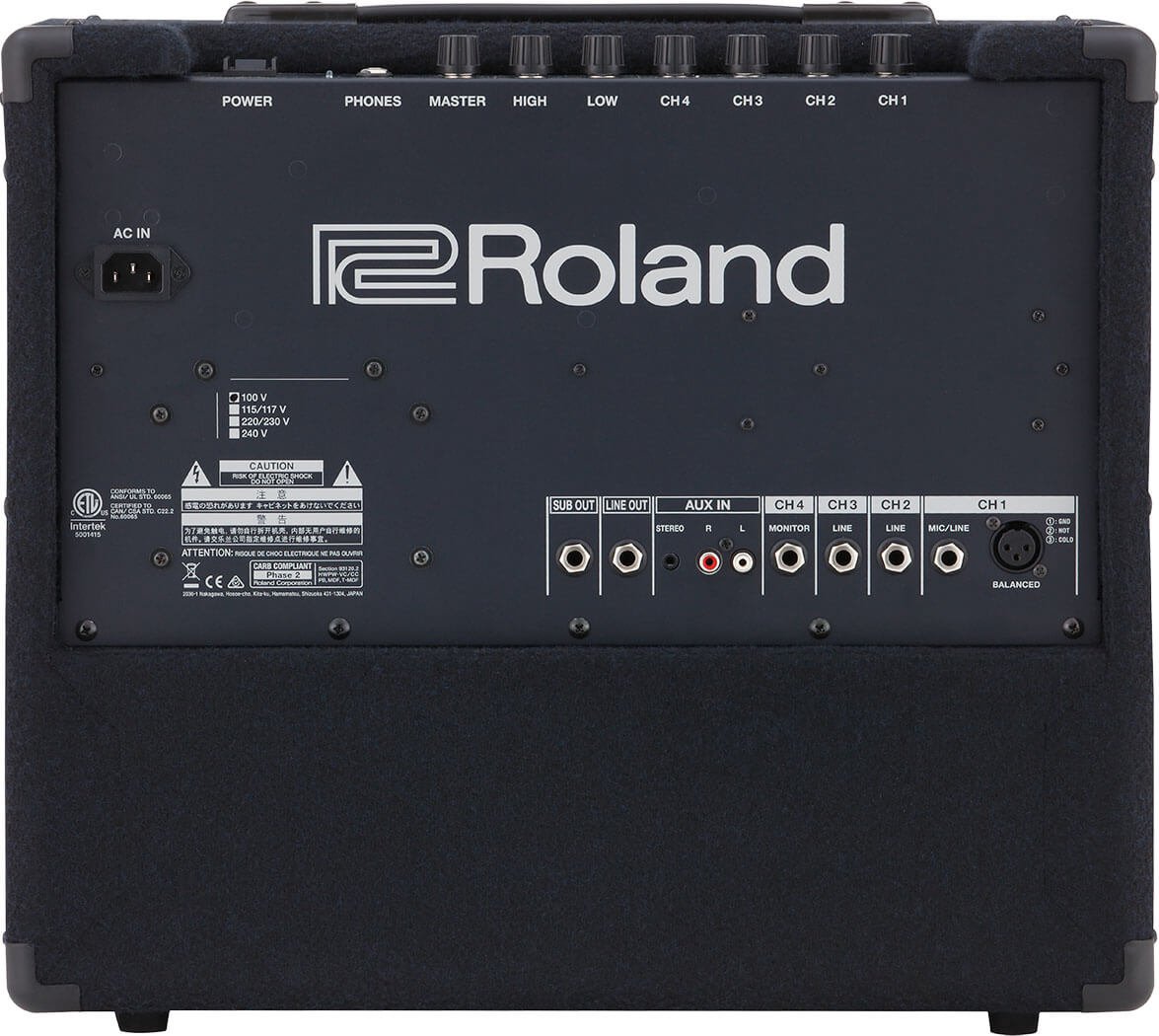 Roland KC 200 4 Ch 100W Mixing Keyboard Amplifier back