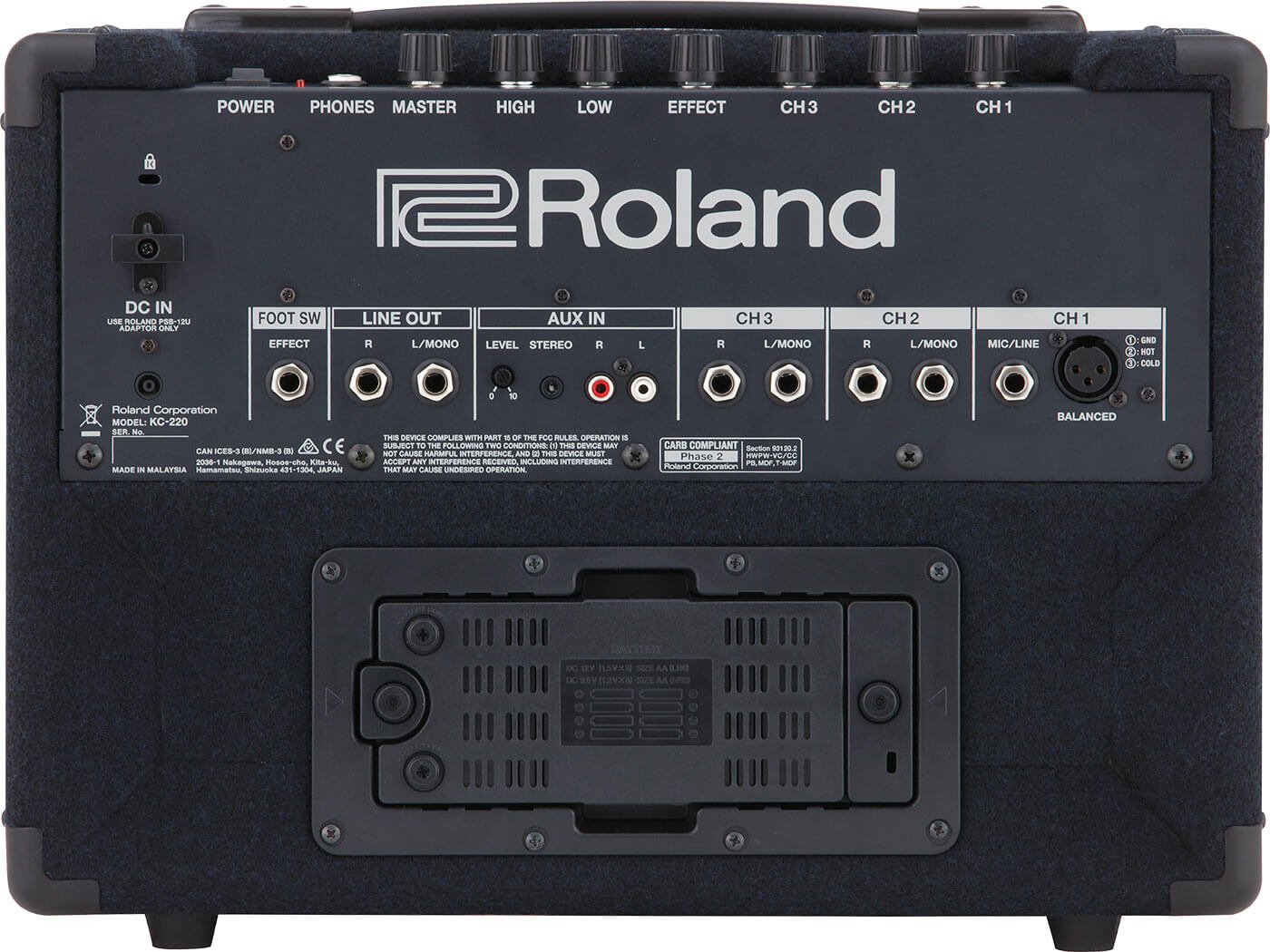 Roland KC 220 Battery Powered Stereo Keyboard Amplifier 3