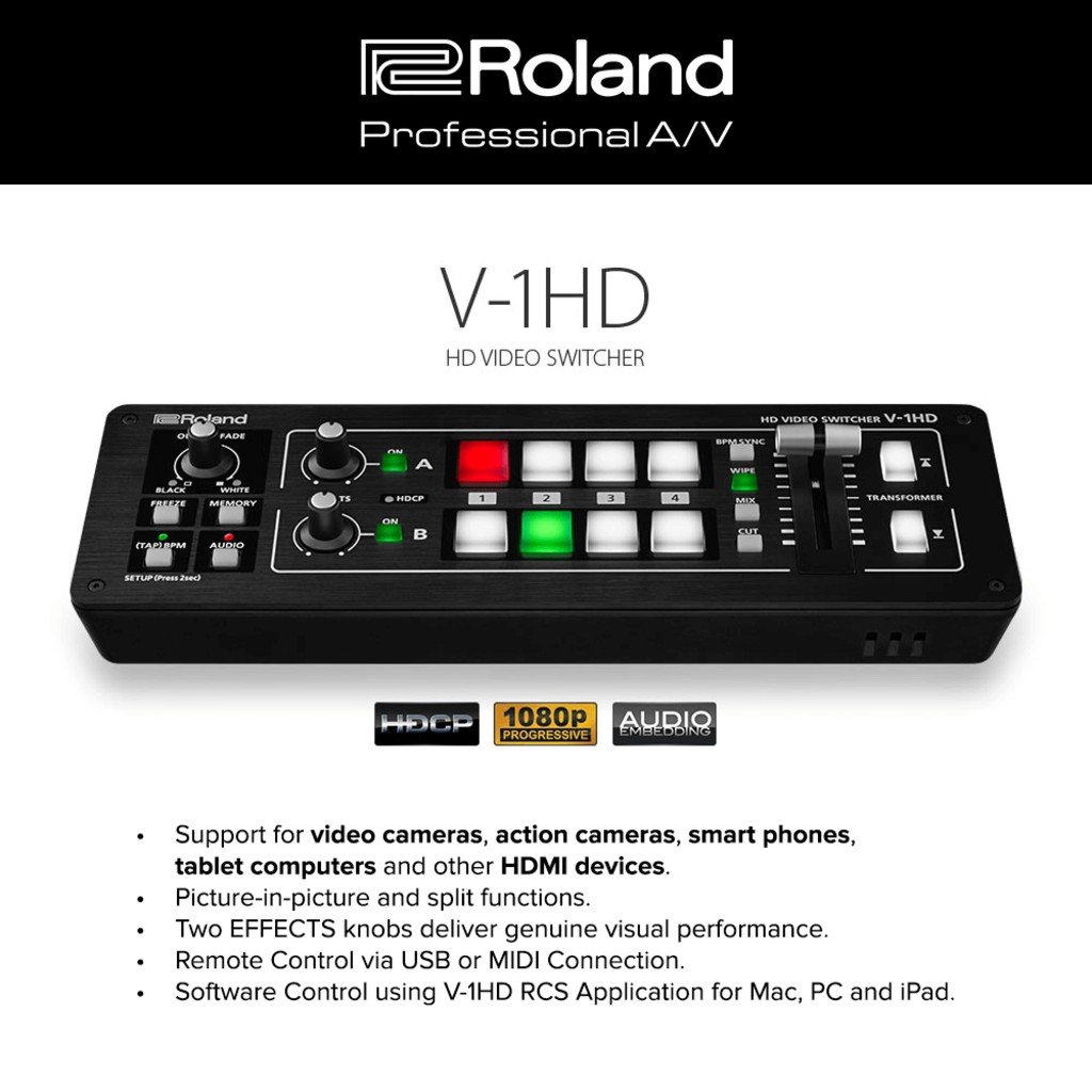 Roland v1 hd video switcher 3