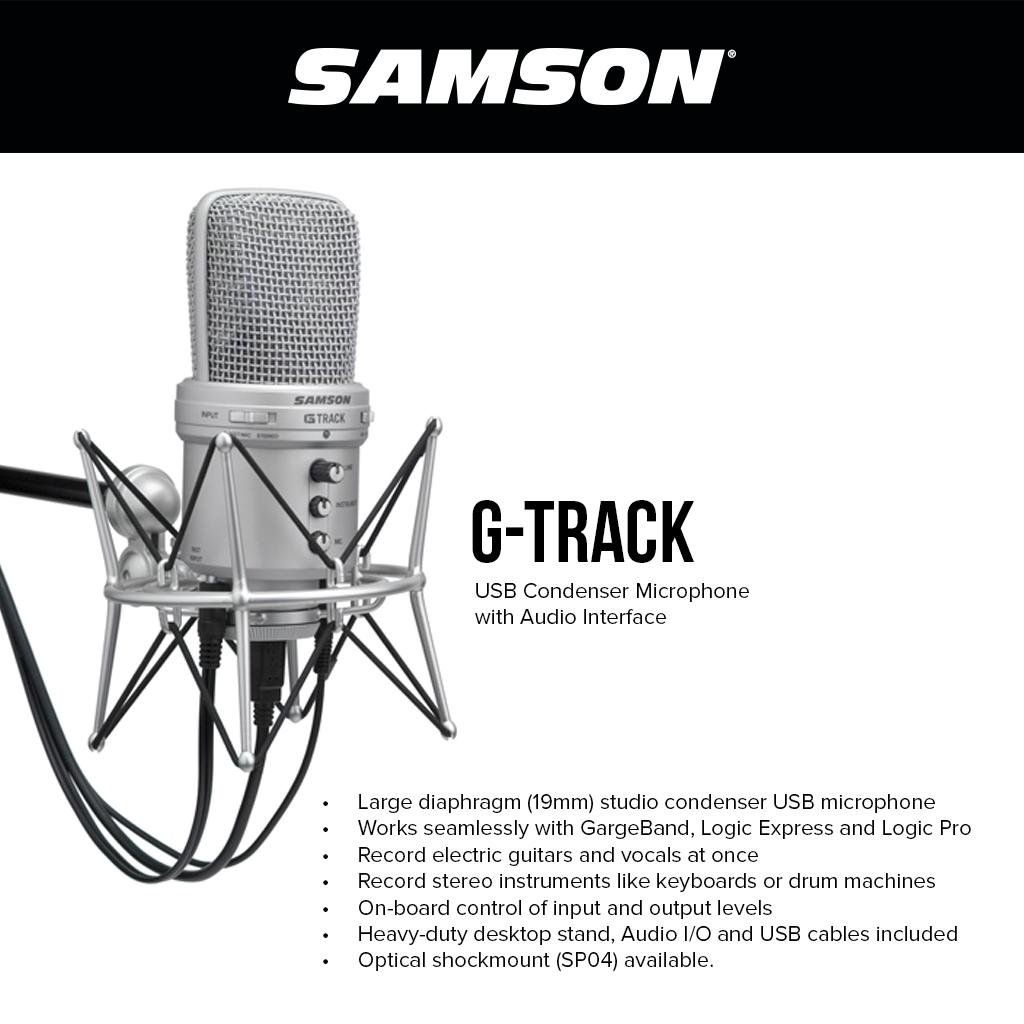 Samson G Track USB Condenser Microphone with Audio Interface