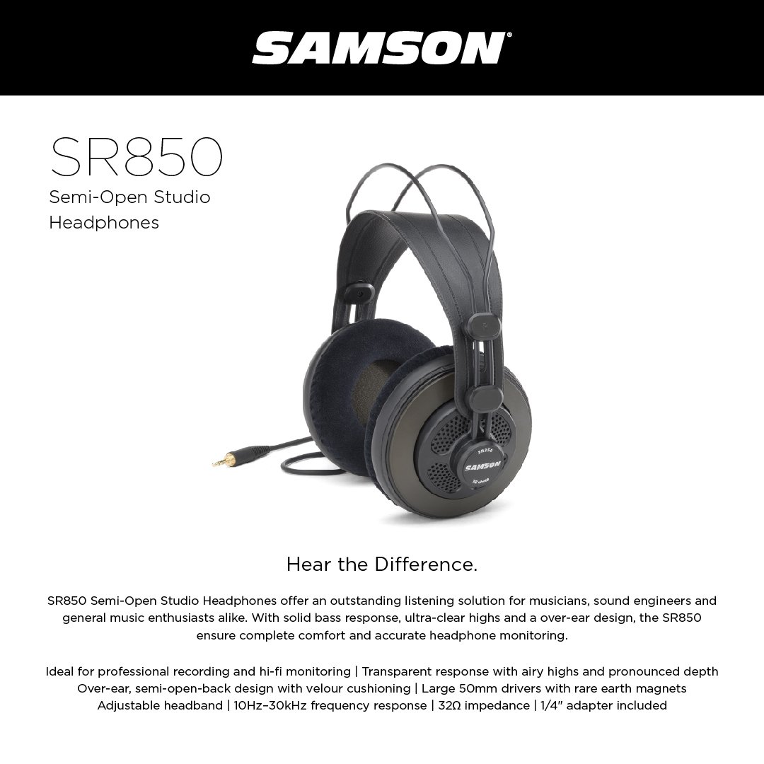 Samson SR850 studio headphone